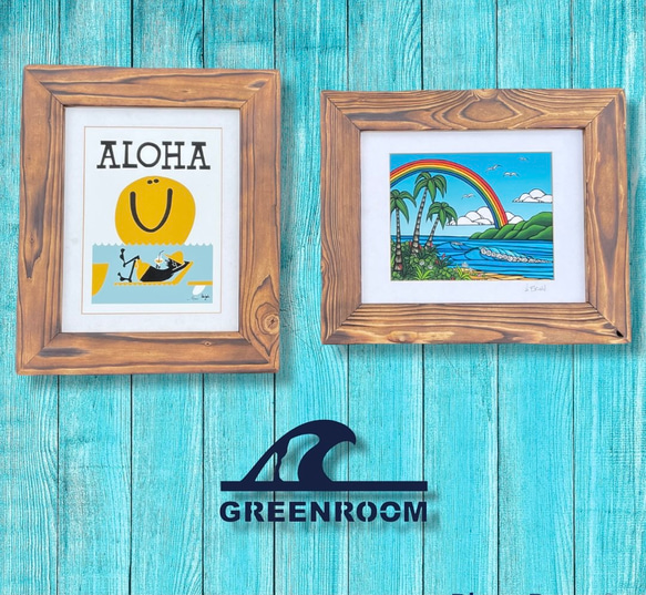 ヘザーブラウン アート フレーム 額 ハワイアン グリーンルーム 【公式