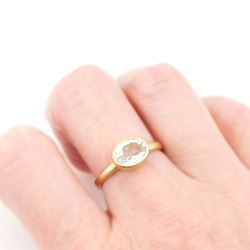 【50％OFF】SV(GP) Candy ring / Prasiolite【期間限定価格】 5枚目の画像