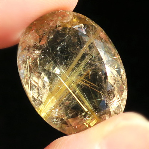 天然石スモーキー【ルチルクォーツ】ルース-c 約28×21×14mm(縦 天然石スモーキー【ルチルクォーツ】ルース-c 約28×21×14mm(縦