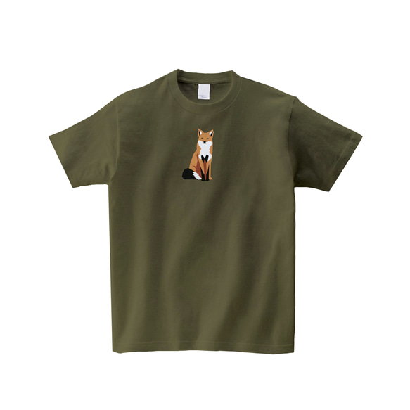動物Tシャツ-キツネ Tシャツ momsdsnマムスデザイン 通販 15448188