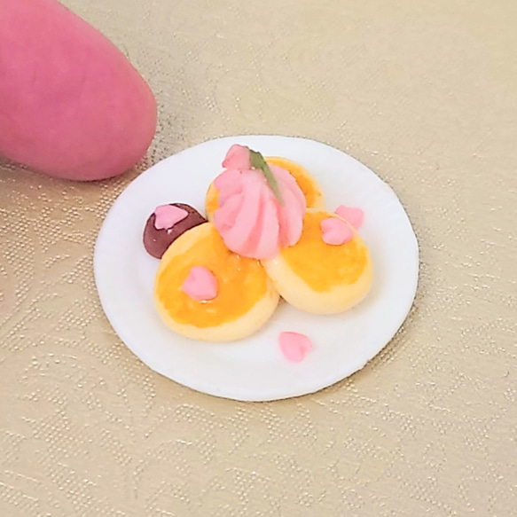 【ミニチュア】桜のパンケーキ 1枚目の画像