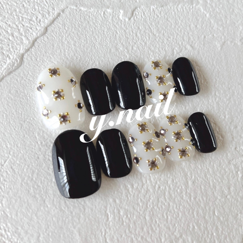 ビジューネイル/韓国ネイル ネイルチップ（つけ爪） y.nail 通販  
