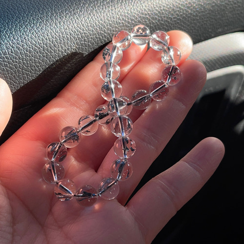 8.1-8.4 天然無処理 スティブナイトインクォーツ ブレスレット