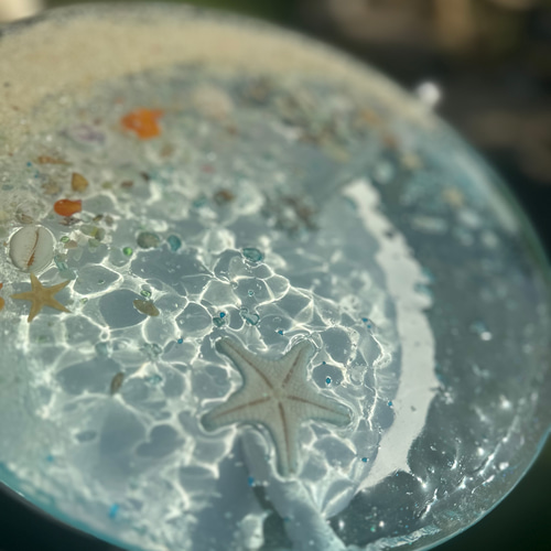 クリアムーンビーチ 水紋の影 穏やかな海とシェルのビーチ
