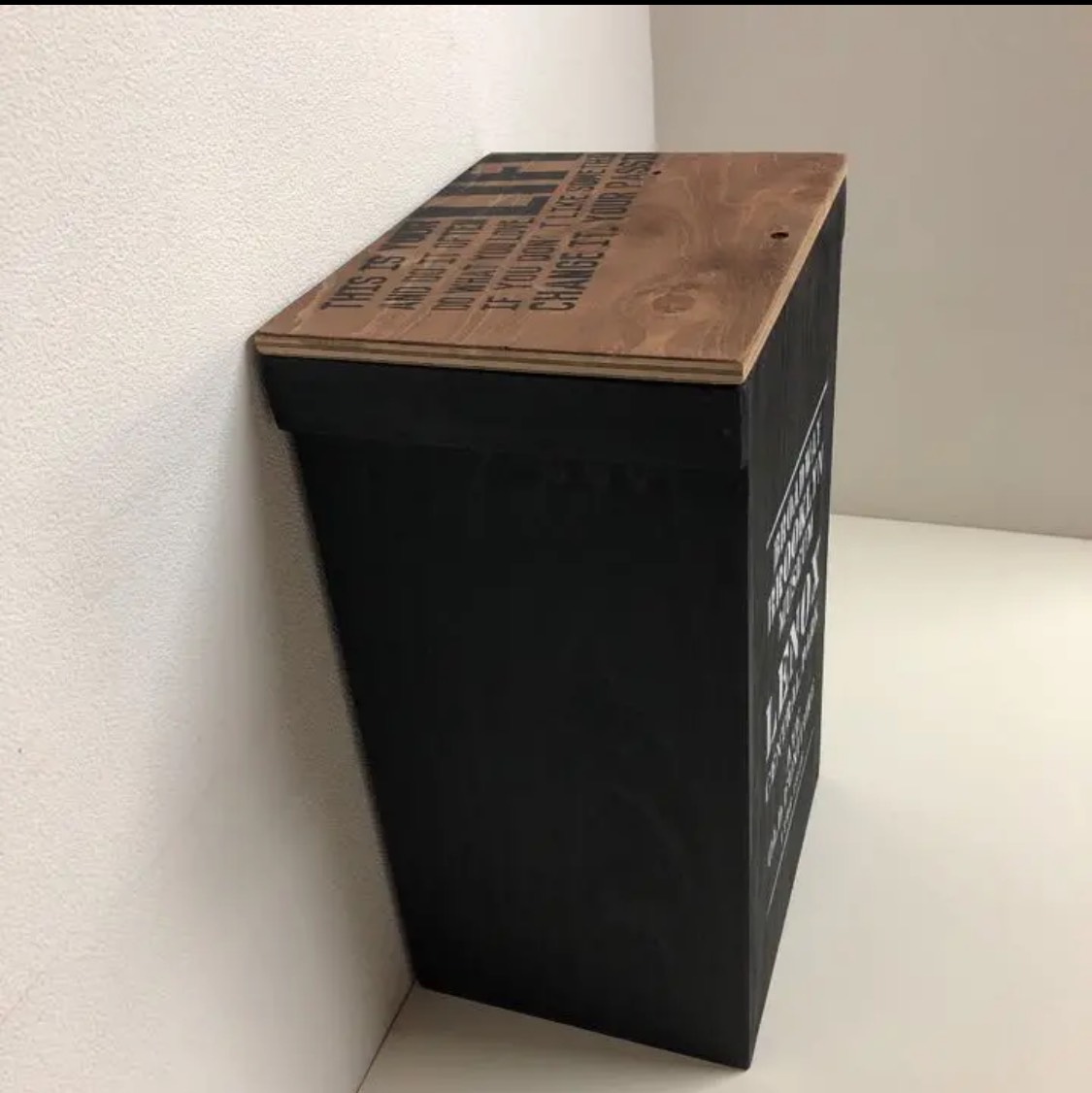 ウッドボックス ウッド ゴミ箱 トイレットペーパー収納可能箱 男前 2点