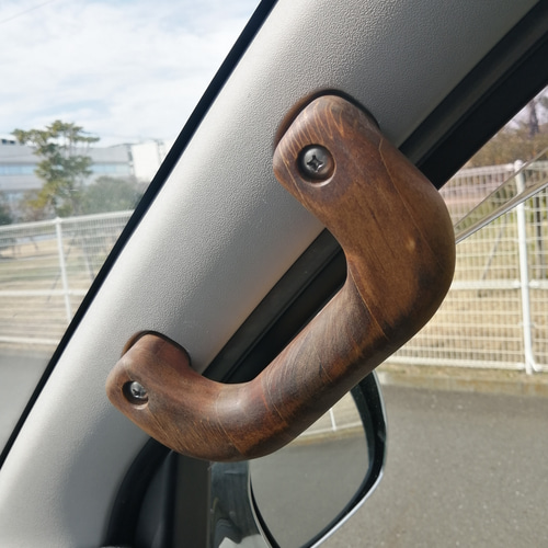 ハイエース200系 スーパーGL アシストグリップ 左右 木製 wood