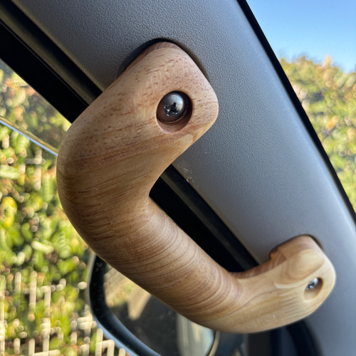 ハイエース200系 スーパーGL アシストグリップ 左右 木製 wood