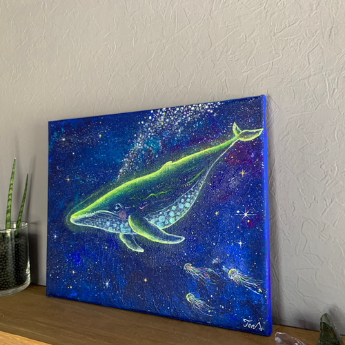 光を灯すクジラ 絵画 Ten.UchuArt 通販 15449091|Creema(クリーマ) 光を灯すクジラ 絵画 Ten.UchuArt 通販 15449091|Creema(クリーマ)
