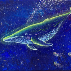 海外並行輸入正規品 光を灯すクジラ 絵画 Ten.UchuArt 通販 15449091｜Creema(クリーマ) 絵画