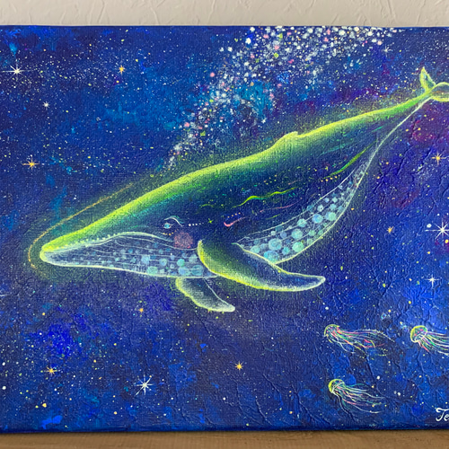 光を灯すクジラ 絵画 Ten.UchuArt 通販 15449091|Creema(クリーマ) 光を灯すクジラ 絵画 Ten.UchuArt 通販 15449091|Creema(クリーマ)