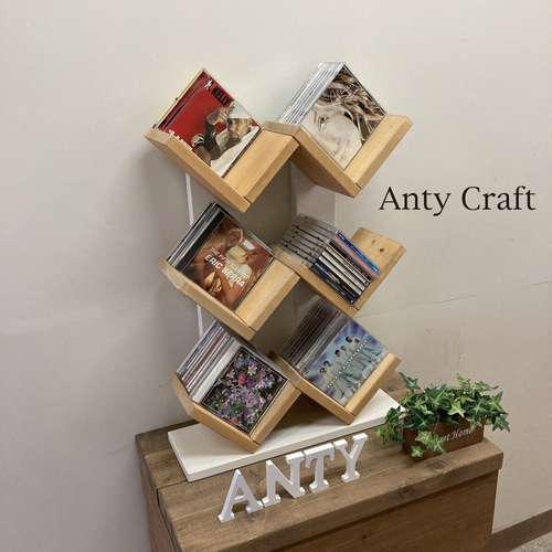 NEW】【引取可能】大容量のCDラック CDスタンド ディスプレイ