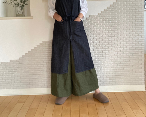 【Denim Apron】★働きもののデニムエプロン★無料丈直し★ 13枚目の画像