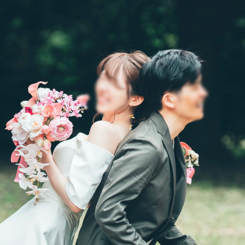 スイートピーと淡水パールのピアス イヤリング ゴールド フラワー 結婚