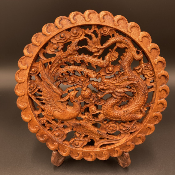 龍の船の彫刻 装飾品