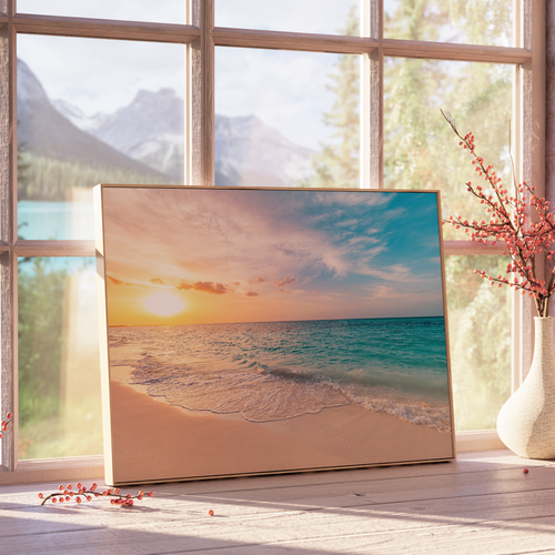 海夏砂浜ビーチ素敵なポスターインテリアB2サイズ送料無料