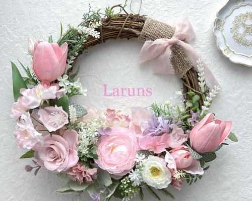 商品名【瑞】ゆきこ♥ピンクピオニーのお正月スワッグリース　冬リース 楽天市場】クリスマス リース スワッグ クリスマスリース wreath swag