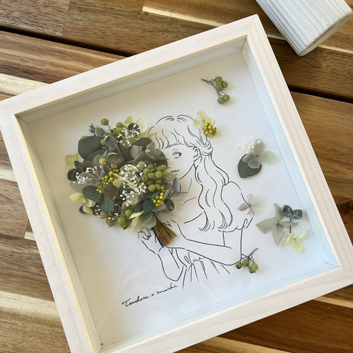 特集掲載】色が選べる「花束」ドライフラワーフレームアート ドライ