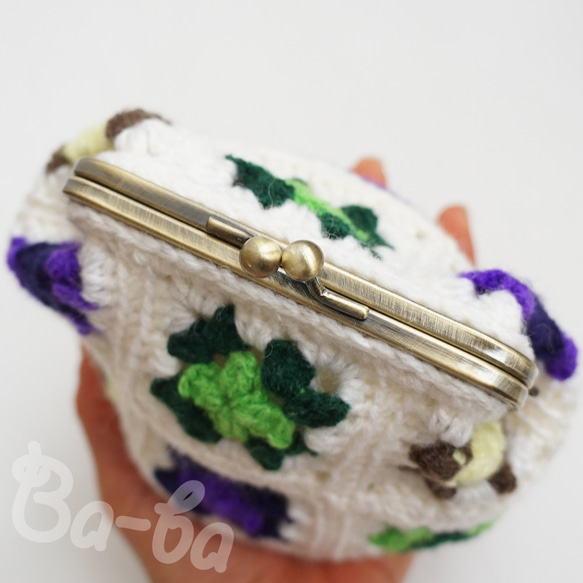 Ba-ba handmade Granny Square pouch No.C1542 第6張的照片