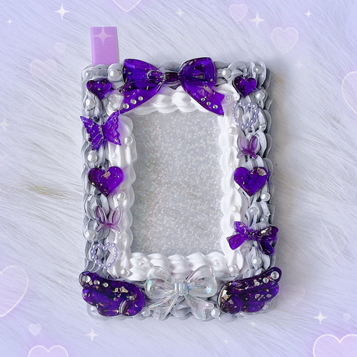 02 ホイップデコ 購入不可 硬貨ケース 黒×紫 #manodeco