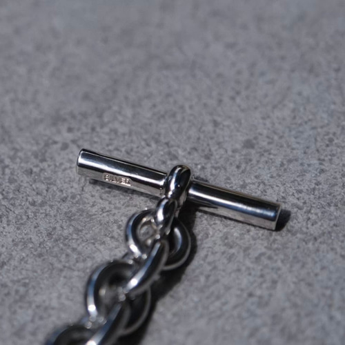 シルバー925製 ラウンドチェーンブレスレット コマ詰めタイプ コマ幅約