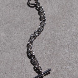シルバー 925 ラウンドチェーン　ブレスレット　コマ幅約12mm Silver 925 (受注生産) 7枚目の画像