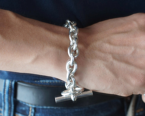 ま*ー様 シルバー チェーンブレスレット 調整可能 シルバー 925 あずき チェーン 鎖 ブレスレット フック 白銀