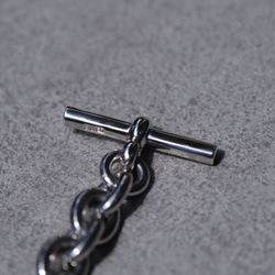 シルバー 925 ラウンドチェーン　ブレスレット　コマ幅約12mm Silver 925 (受注生産) 4枚目の画像