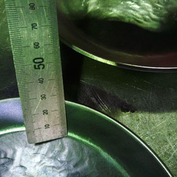 中サイズ（深型タイプ）3.2mm極厚　丸い形　鉄フライパン　ブッシュクラフト 5枚目の画像