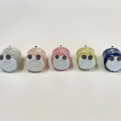 ふくろう陶房 可愛いふくろう5個組 ふくろう 置物 陶器 その他置物