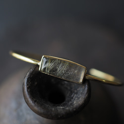 rutile quartz brass bangle (yukidoke) 1枚目の画像