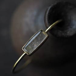 rutile quartz brass bangle (yukidoke) 2枚目の画像