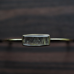 rutile quartz brass bangle (yukidoke) 3枚目の画像