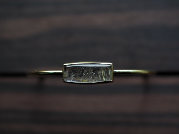 rutile quartz brass bangle (yukidoke) 3枚目の画像