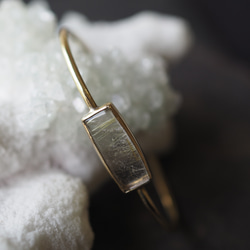 rutile quartz brass bangle (yukidoke) 7枚目の画像