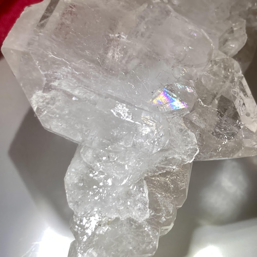 天然チャネリング˚✧₊⁎エンジェルブレッシング　クリスタル　水晶 タビュラー✨ 水晶 虹 エンジェルブレッシング クリスタル タイム