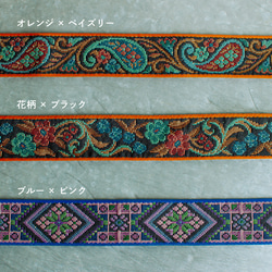 インド ジャガードリボン【31mm幅×1m】  刺繍リボン ゴブラン EMBROIDERY RIBBON 2枚目の画像