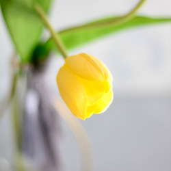 【パステルチューリップ3輪造花】｜アーティフィシャルフラワー 花瓶アレンジ| 春｜ギフト・インテリア雑貨 5枚目の画像