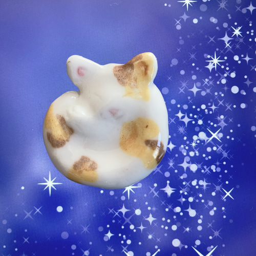 あゆちょハンドメイド用リクエストパネル♥️オーダー用可愛い猫11月15日在庫分 猫の日2023【ニャンモナイト×ブチ柄】ペーパーウェイト・お着物・ミニ