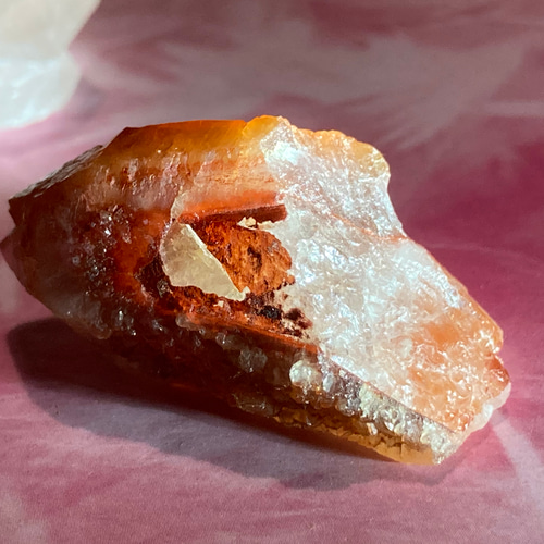 カテドラル✨ タンジェローズクォーツ タンジェリン 原石 クラスター  