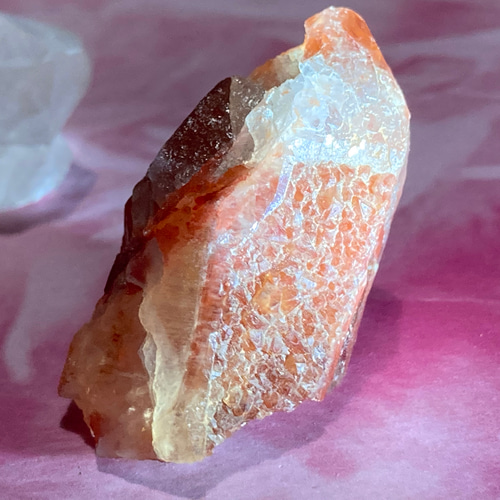カテドラル✨ タンジェローズクォーツ タンジェリン 原石 クラスター  