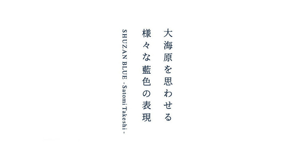 小石原燒 小石原燒 藍釉 7吋盤 平板 1盤 空間圖案 周山窯 陶器 shuzan-020 第5張的照片