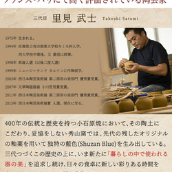 小石原焼 小石原焼き 藍釉 OVAL 深皿 カレー皿 秀山窯 陶器 器 shuzan-018 16枚目の画像