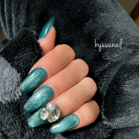 size order受付♡マグネットネイル♡ビジューネイル♡ギャルネイル  