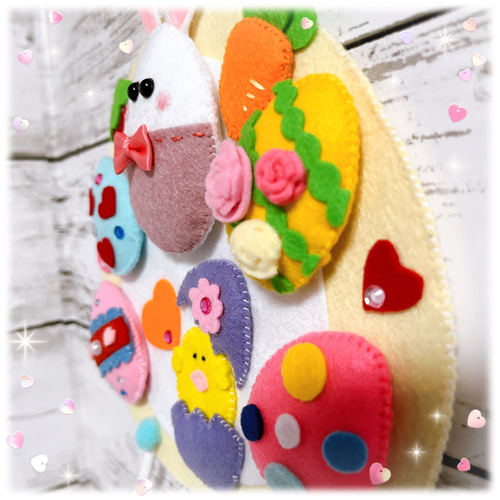 フェルトリース☆イースターエッグの壁飾り 雑貨・その他 Tama 通販