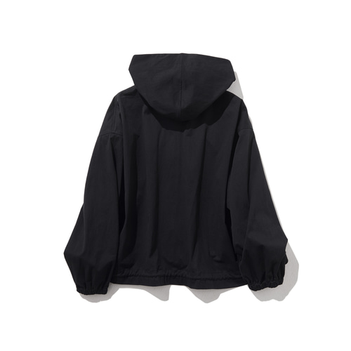 メゾンドドルチェ　Light jacket Black 理想的なドルマンブルゾン。コットン100％ ライトアウター ブラック