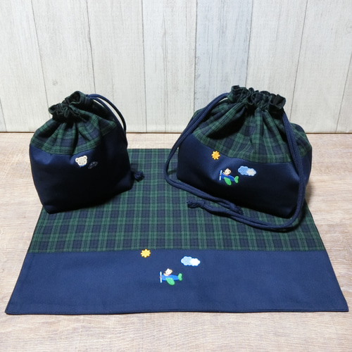 ファミリアワッペン付き《ひこうき》 6点セット入学入園 レッスン  