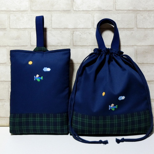 ファミリアワッペン付き《ひこうき》 6点セット入学入園 ファミリアワッペン付き《ひこうき》 6点セット入学入園