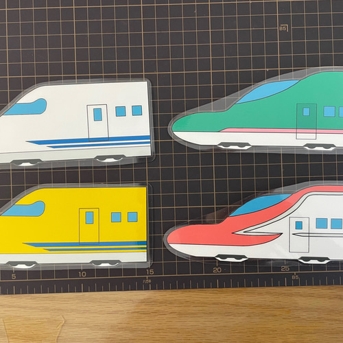 鉄道ファン 必見!! 新幹線写真コースター6枚セット 鉄道ファン 必見