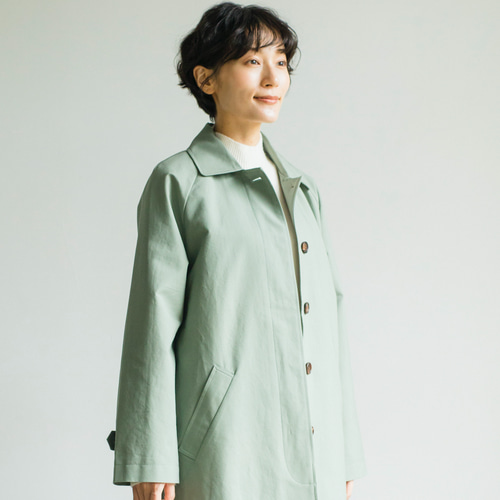 立ち姿すっきり美しく ツイル スプリングワークコート ロング 立ち姿すっきり美しく ツイル スプリングワークコート ロング