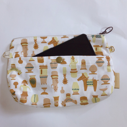 埴輪柄 ファスナーポーチ ポーチ oden's handmade 通販 15452482